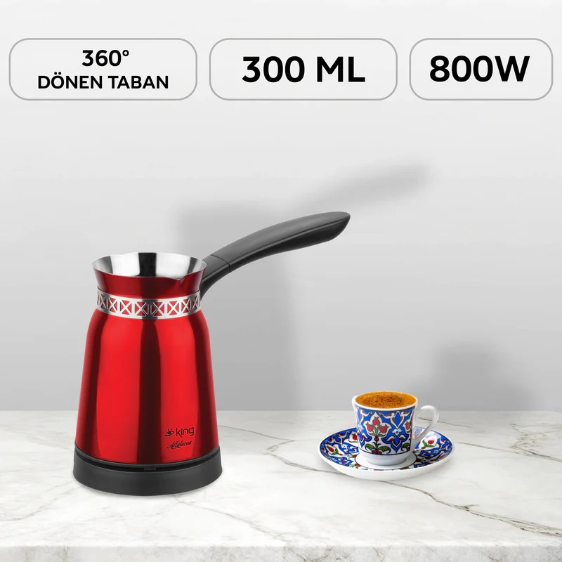 King K 441R Allaturca Kırmızı Çelik Elektrikli Cez