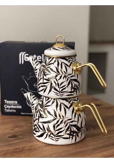 Estella Tesera Çaydanlık Takımı Oliva Desen