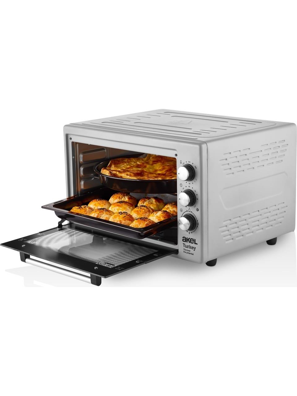 Akel AF280 Termostatlı Saatli Midi Fırın 32 Lt