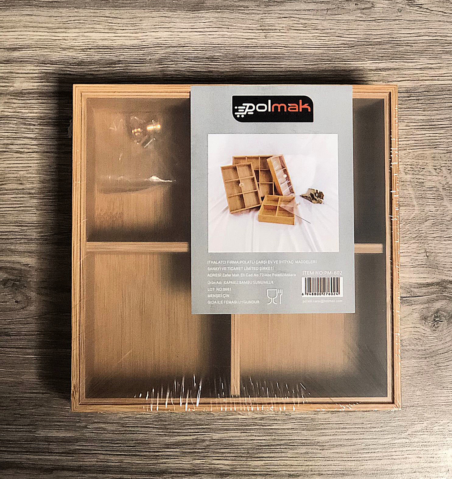 PM-602 Bambu Kapaklı Organizer*24