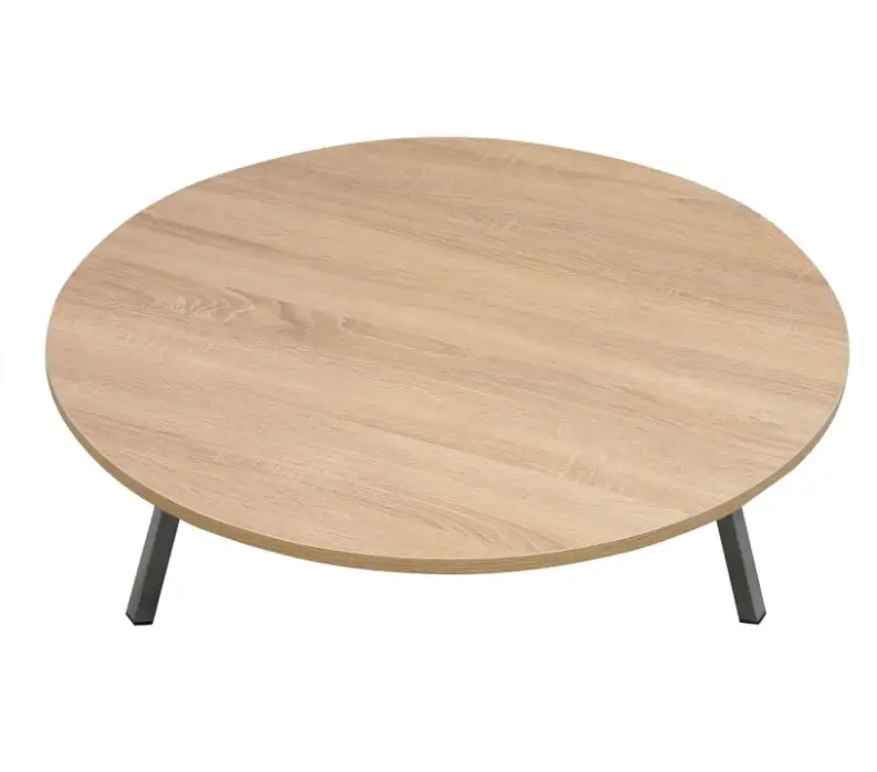Palmira 60 Cm Metal Ayaklı Yer Sofrası Masa Ahşap