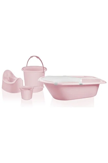 Tuffex TP566-19 Bebek Banyo Seti 5 Parça Pembe