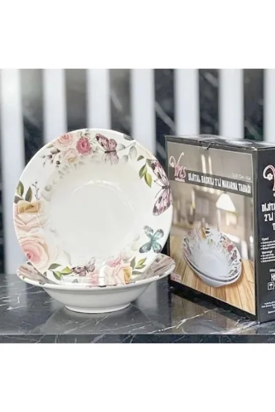 YNS 9902033 26 Cm 2 li Makarna Tabağı*12