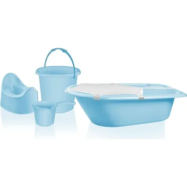Tuffex TP566-36 Bebek Banyo Seti 5 Parça Mavi